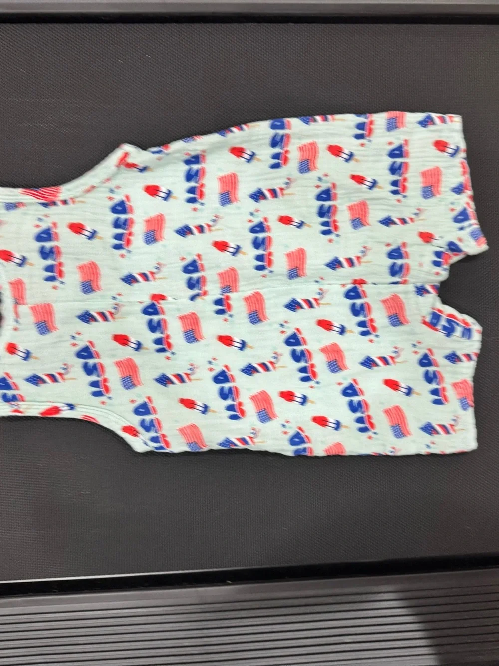 Sleeveless Patriotic Kids Romper - Red, White & Blue